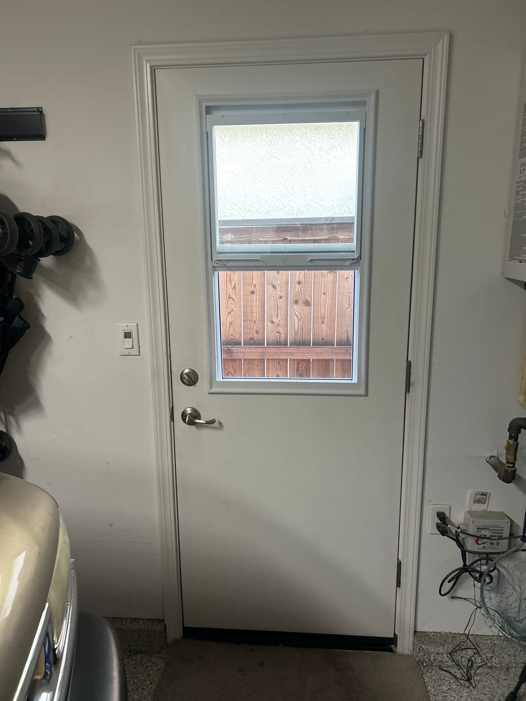 Customer photo review of Venting 1 Lite Glass and Frame Kit (Half Lite)