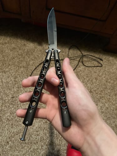 Customer photo review of Prospect Butterfly (Balisong) Knives