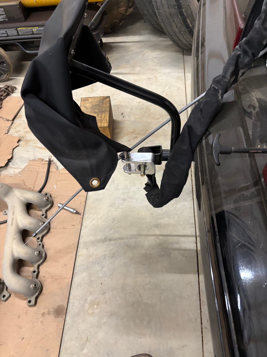 Customer photo review of Billet Push Bar Kit (For Motion Parachute Mount Clevices) 14-00010