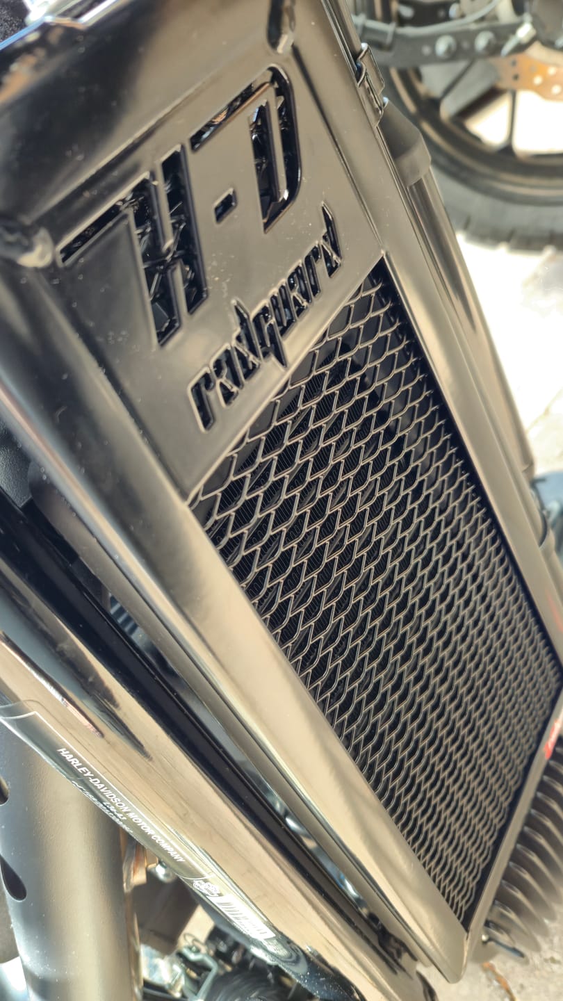Customer photo review of Harley Davidson Softail Range 2018-2025 Oil Cooler Guard