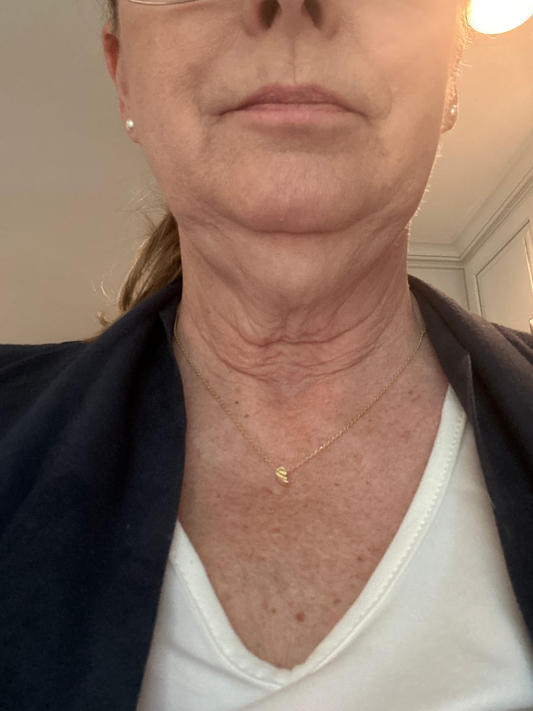 Customer photo review of Always Near Angel Wing Necklace