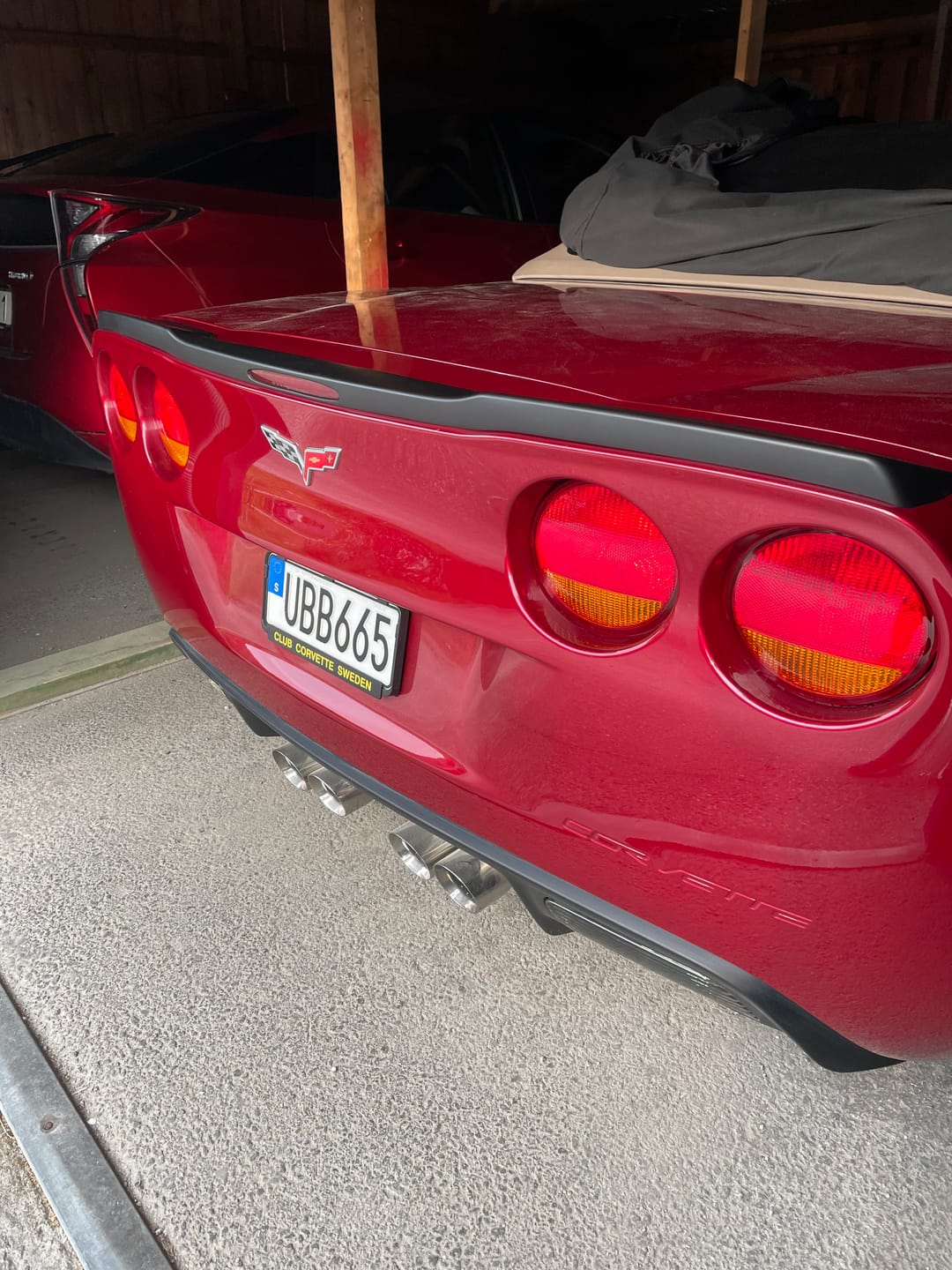 Customer photo review of Corvette C6 ZR1 Conversion Rear Trunk Spoiler