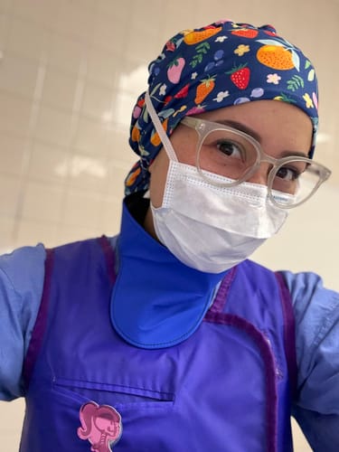 Customer photo review of DuoStyle Scrub Hat - Fruity