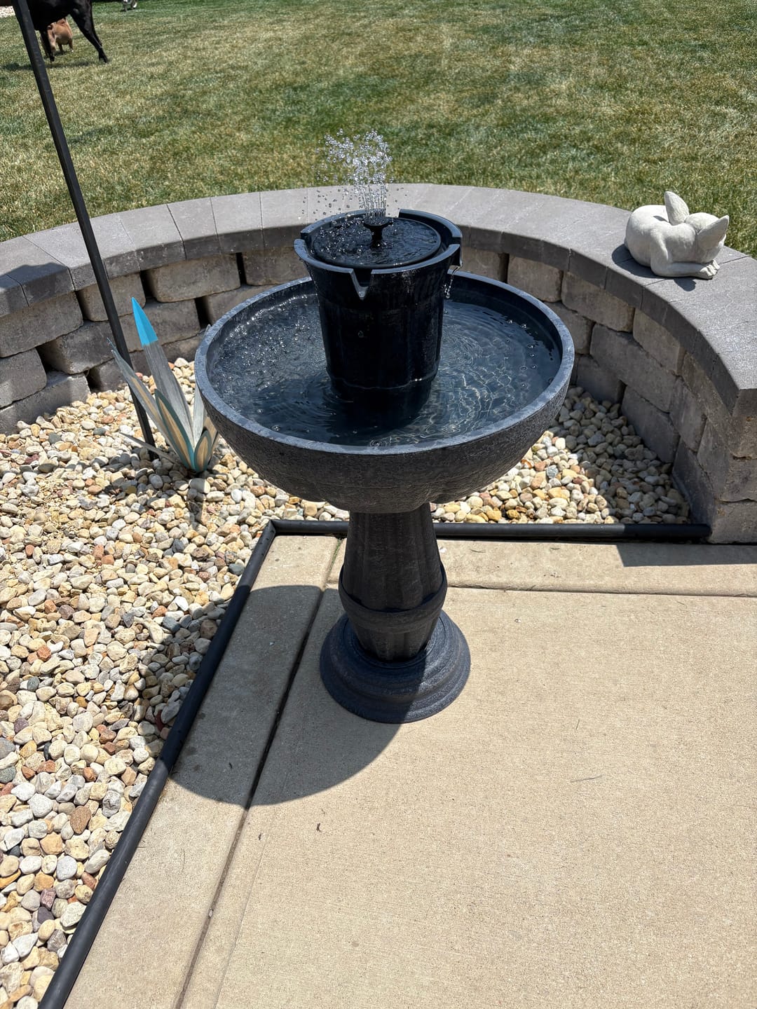 Customer photo review of Bari 5-In-1 Cordless Fluted Fountain
