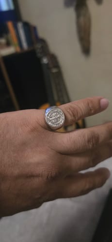 Customer photo review of Gott Mit Uns Signet Ring