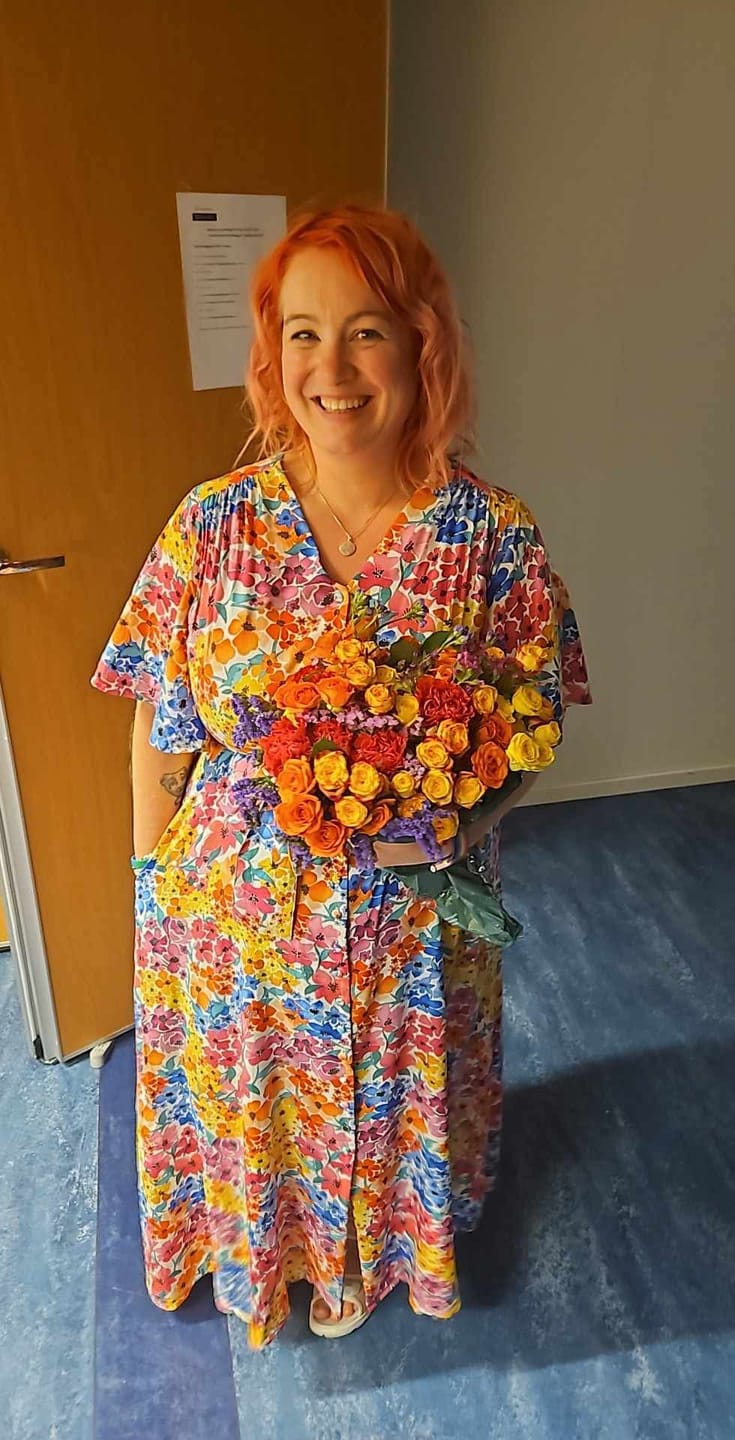 Customer photo review of Monika dress - lang kjole - summer garden