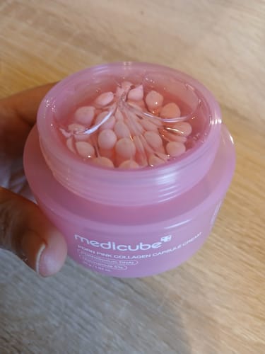 Customer photo review of Medicube - Crème capsules au collagène rose PDRN - 55g