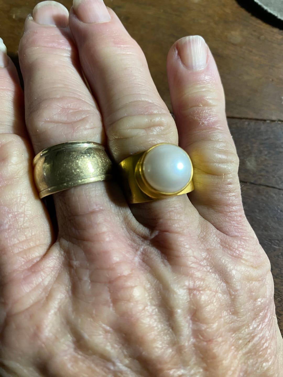 Customer photo review of PEARL DOME RING - GOLD