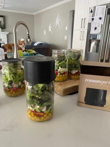 Annette D. review of Chalkboard Top Mason Jar Lids (Wide - 12 set) image 1 out of 1