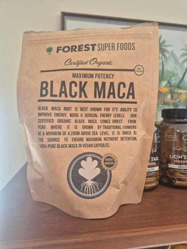 Customer photo review of Certified Organic Black Maca Capsules