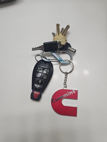 Customer photo review of CUMMINS KEYCHAIN