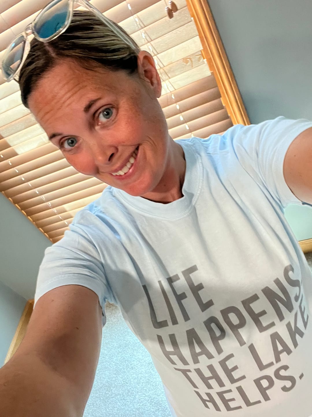 Customer photo review of Life Happens. The Lake Helps.