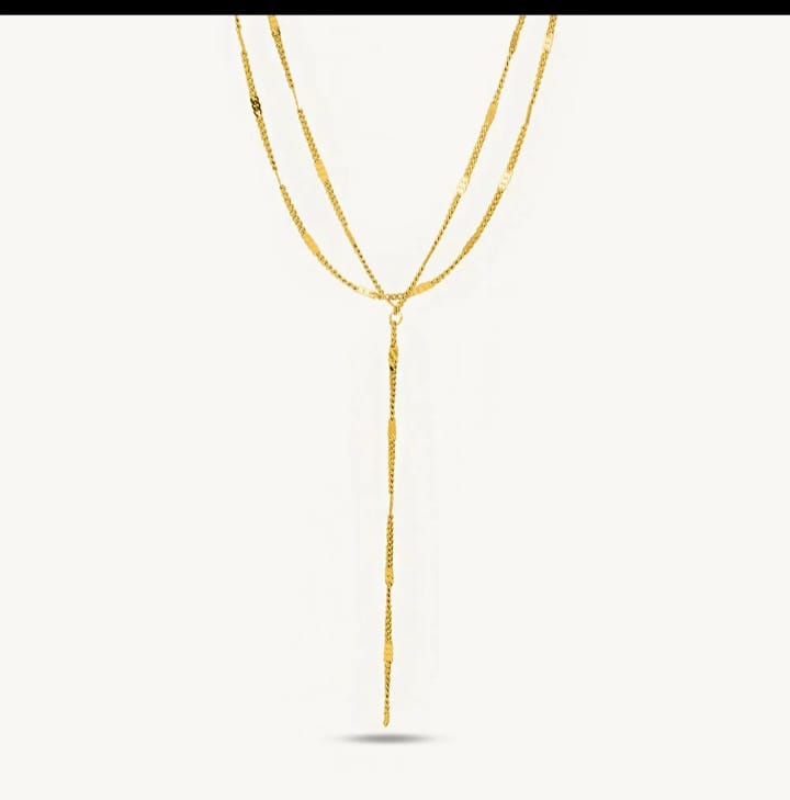 Customer photo review of Chic Layered Necklace