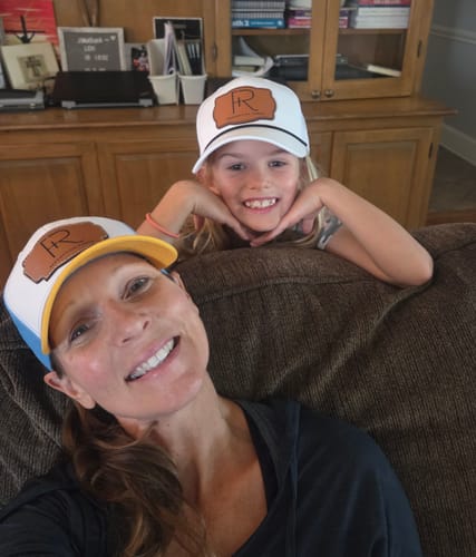 Customer photo review of Custom Leather Patch Hats Richardson 112 Laser Engraved