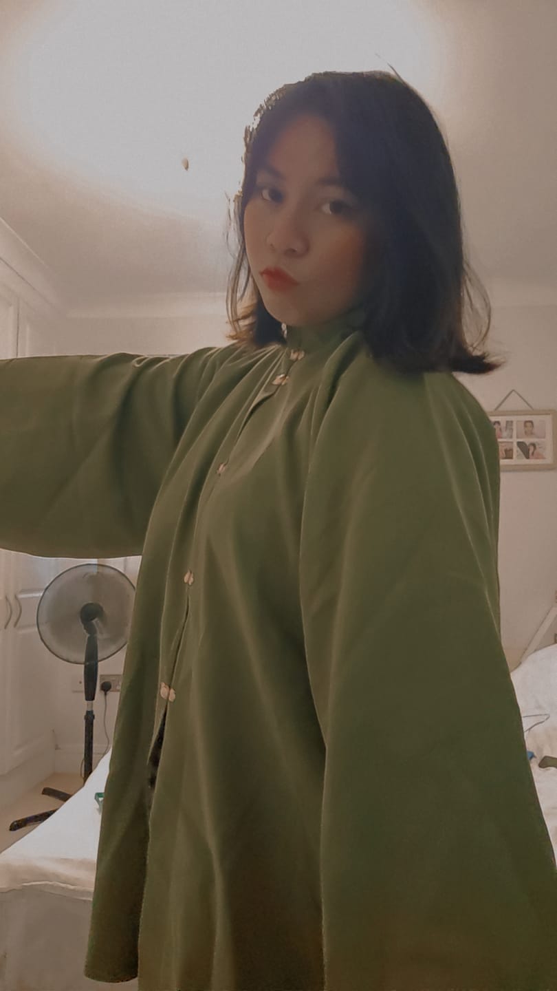 Customer photo review of Sen Lin 森林 Forest Fairy Modernized Ming Dynasty Liling Top & Easy-Wear Mamian Set