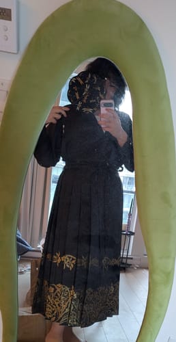 Customer photo review of Kong Gu 空谷 Hollow Valley Ming Dynasty Plus Size Floral Feijixiu Top & Mamian Skirt Set