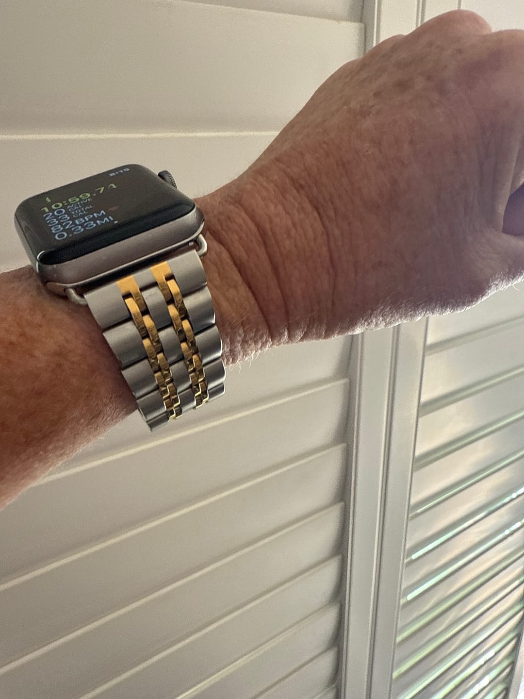 Customer photo review of Themis Stainless Band