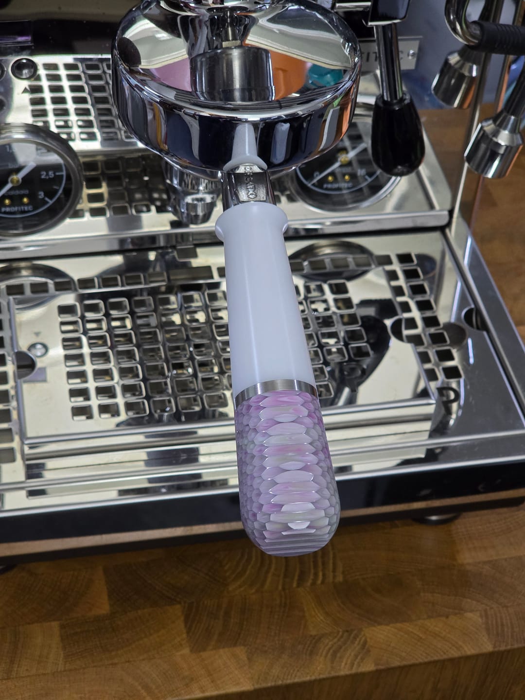 Customer photo review of Bottomless Portafilter (Hybrid)