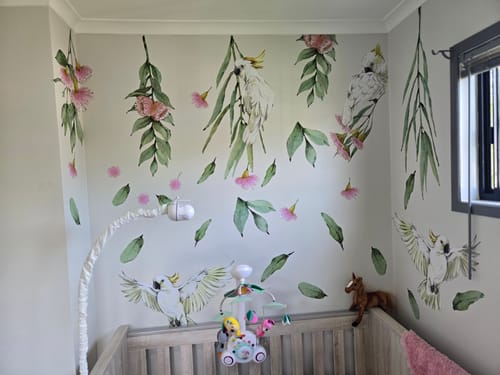 undefined review of Flowering Gum Tree Wall Decal Set (Pink) image 1 out of 2