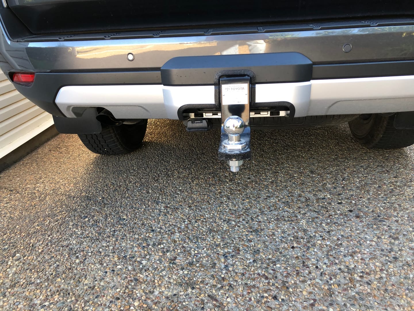 Customer photo review of Tow Bar Cover Cut Out Service for 300 Series Landcruisers