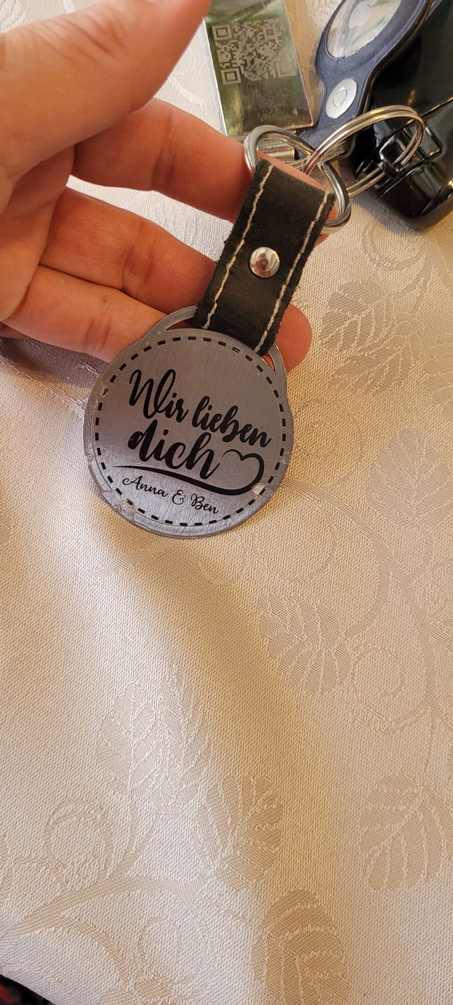 Customer photo review of Foto - Schlüsselanhänger - Wir lieben dich - zum Vatertag