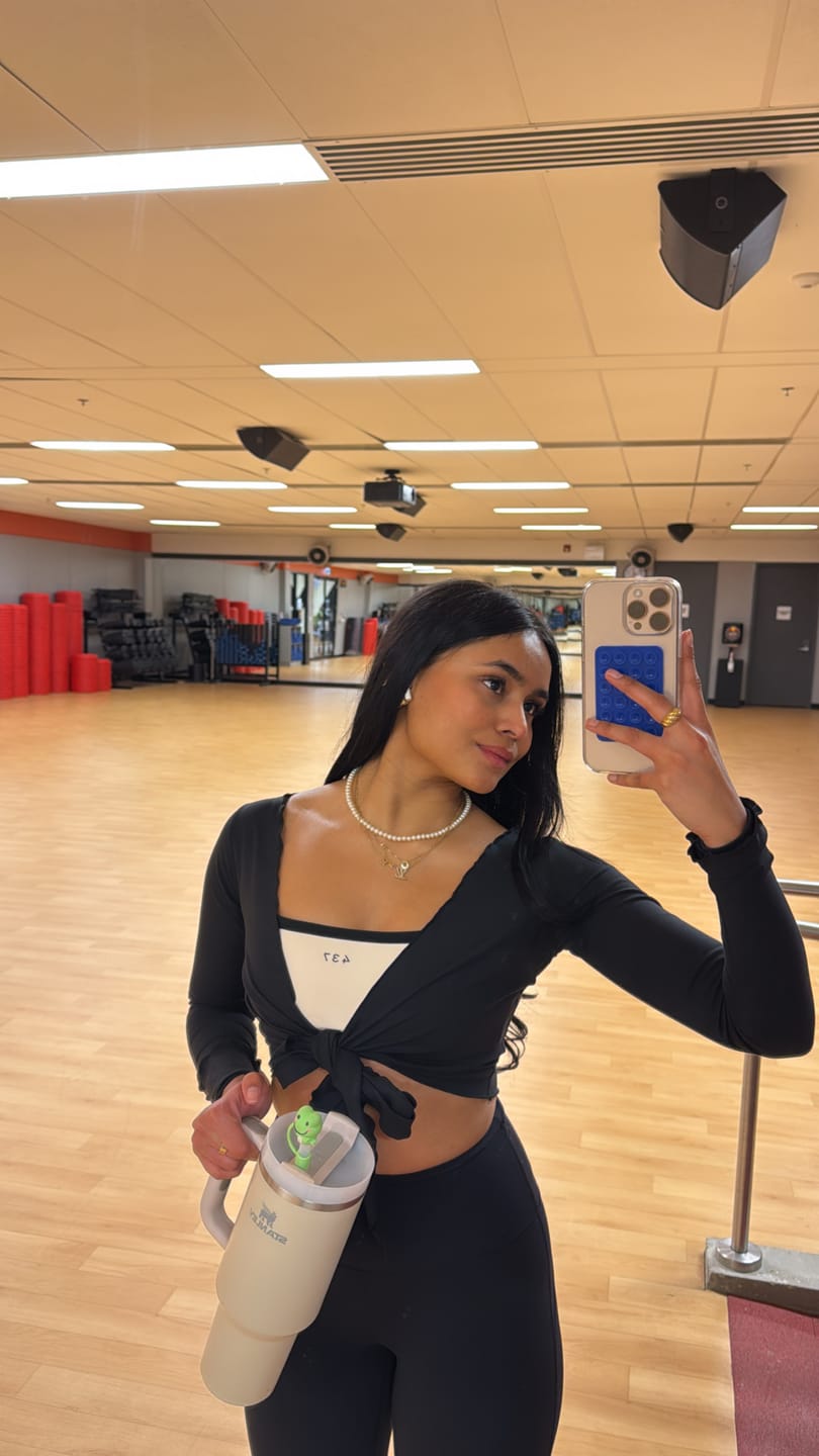 Customer photo review of The Wrap Top / Black