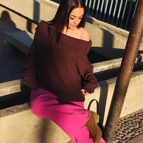 Customer photo review of SWEATER LINA CHOCOLATE (PREVENTA 2)