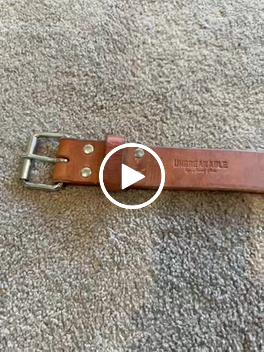 Customer video review of The Unbreakable Belt - The Original - Old World Tan (Hermann Oak tannery)