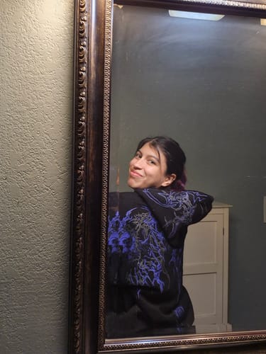 Customer photo review of Deathblade Oversized pullover hoodie [DUSK]