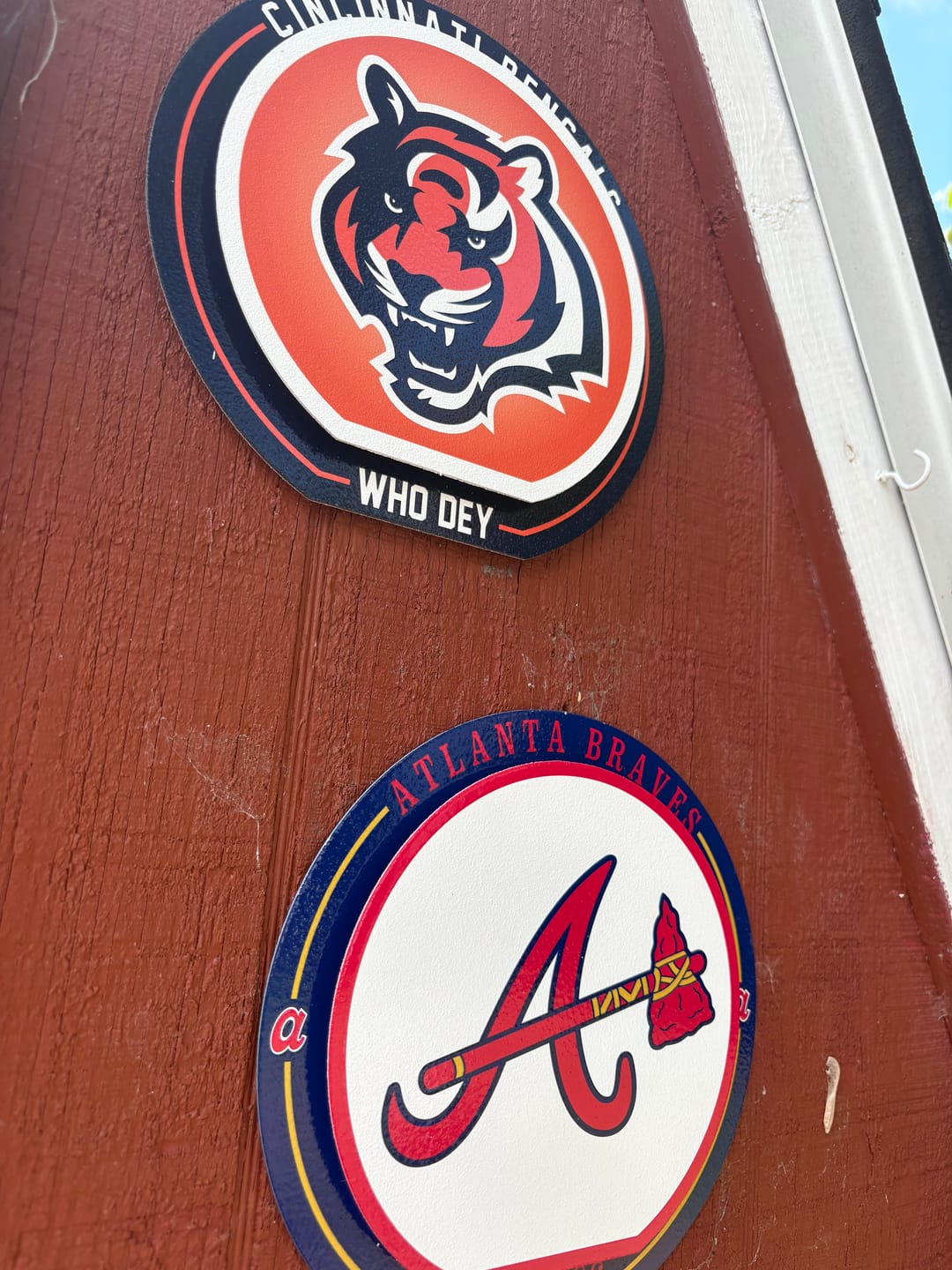 Customer photo review of Atlanta Braves "Double Play" On the Shelf or on the Wall Art