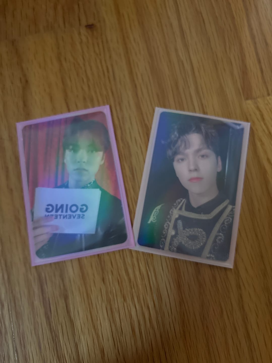 Customer photo review of COLORED PHOTOCARD SLEEVES - PASTEL RAINBOW PACK