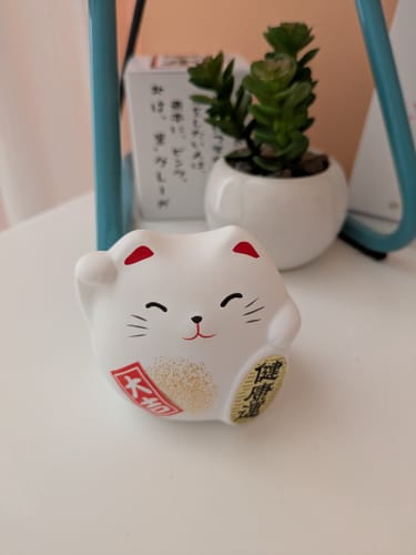 Customer photo review of Maneki Neko Rond Blanc
