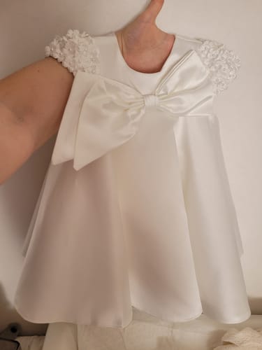 Customer photo review of Cute Baby Girl Birthday Dress Flower Girl Wedding Puffy Dress