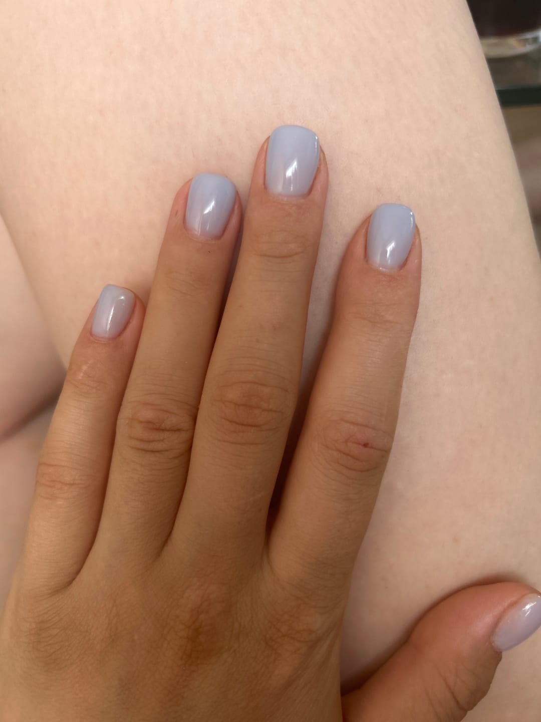 Customer photo review of Semilac Extend Care 5in1 819 Blue Sky