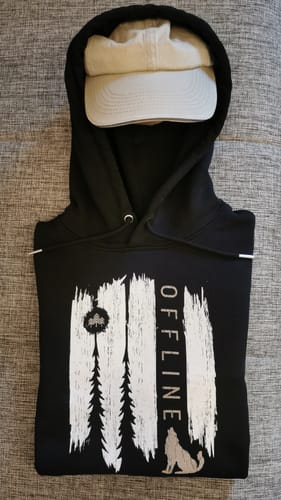 Customer photo review of Wolf-Offline - Bio Unisex Hoodie (PREMIUM)