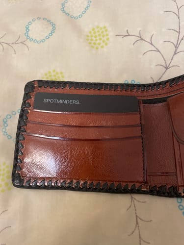 Customer photo review of SPOTMINDERS. Tracking card