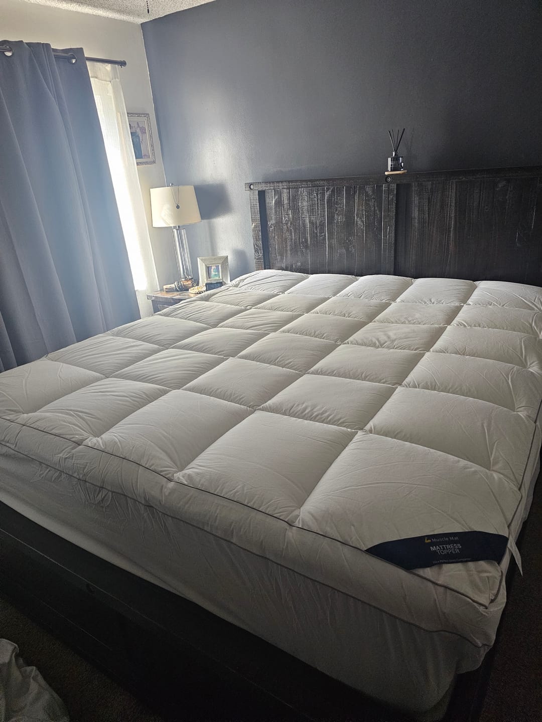 Customer photo review of Muscle Mat Luxury Mattress Topper - 4 Inches Thick