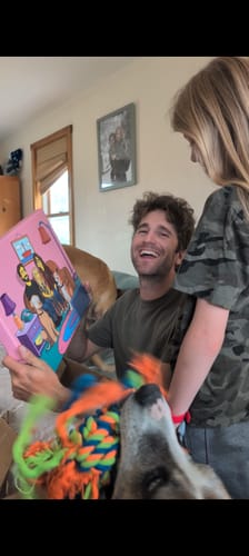 Customer photo review of Custom Turned Yellow Portrait + Canvas