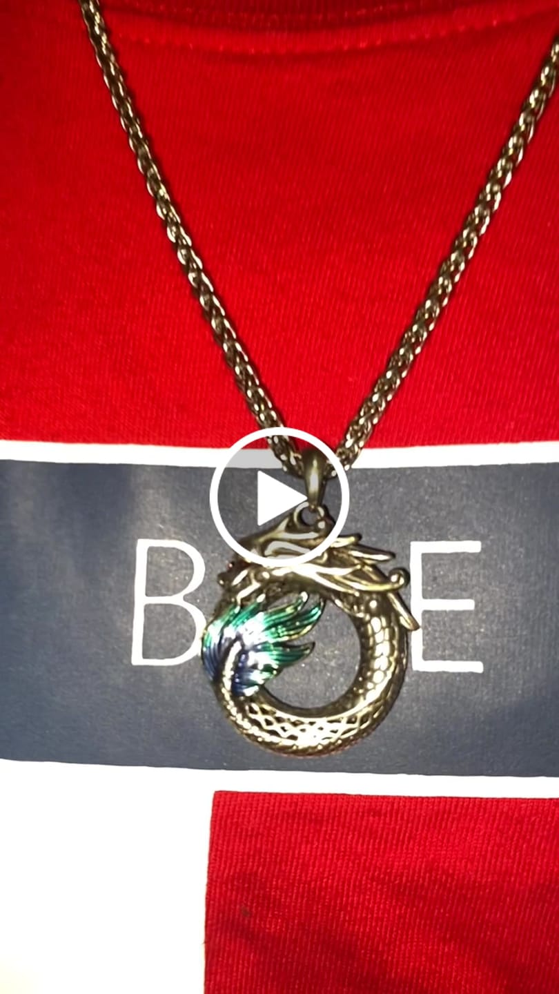 Customer video review of Buddha Stones Tibet Om Mani Padme Hum Protection Necklace Rotatable Pendant