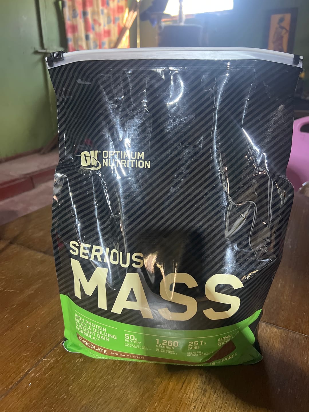 Customer photo review of Optimum Nutrition Serious Mass Ganador de Masa 12 Lb