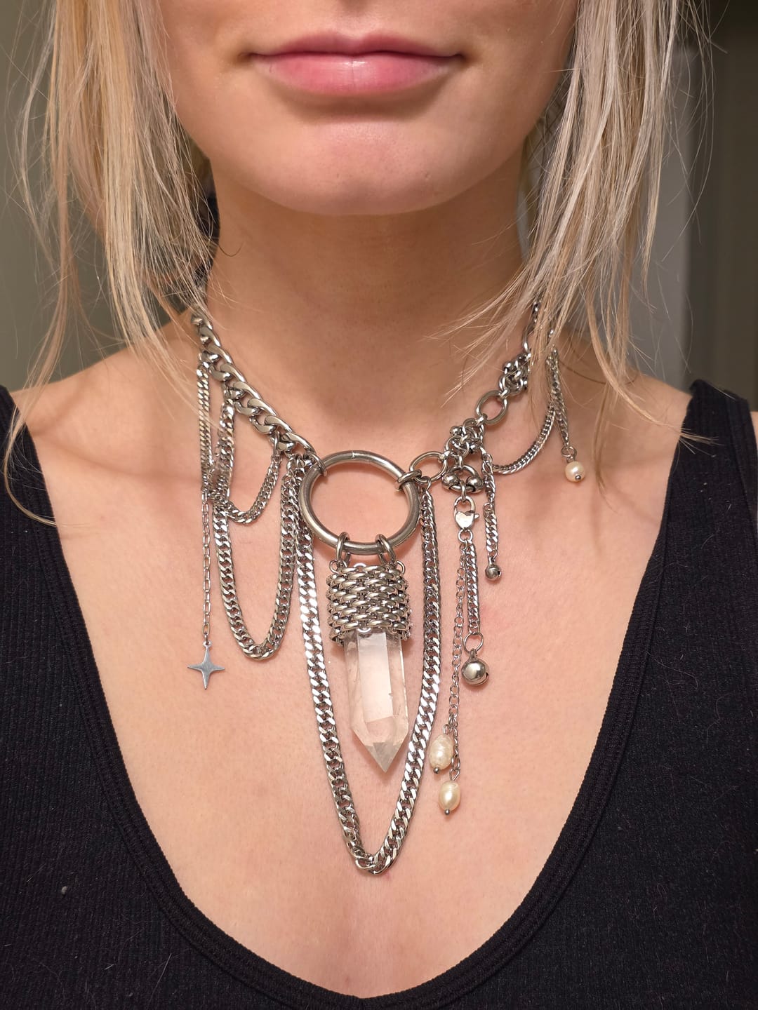 Customer photo review of Royal Quartz Choker ♡ Preorder