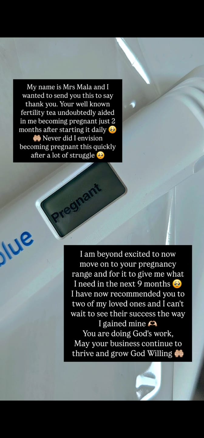 Customer photo review of Fertility Tea