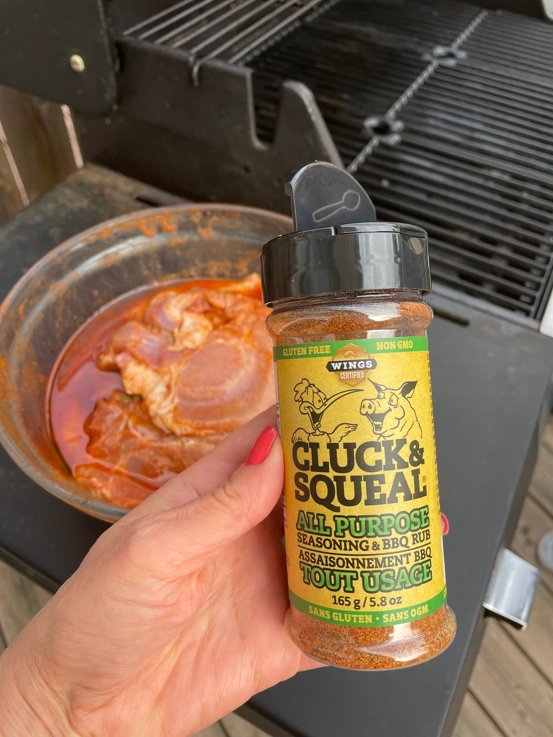 Customer photo review of Cluck and Squeal All-Purpose BBQ Seasoning