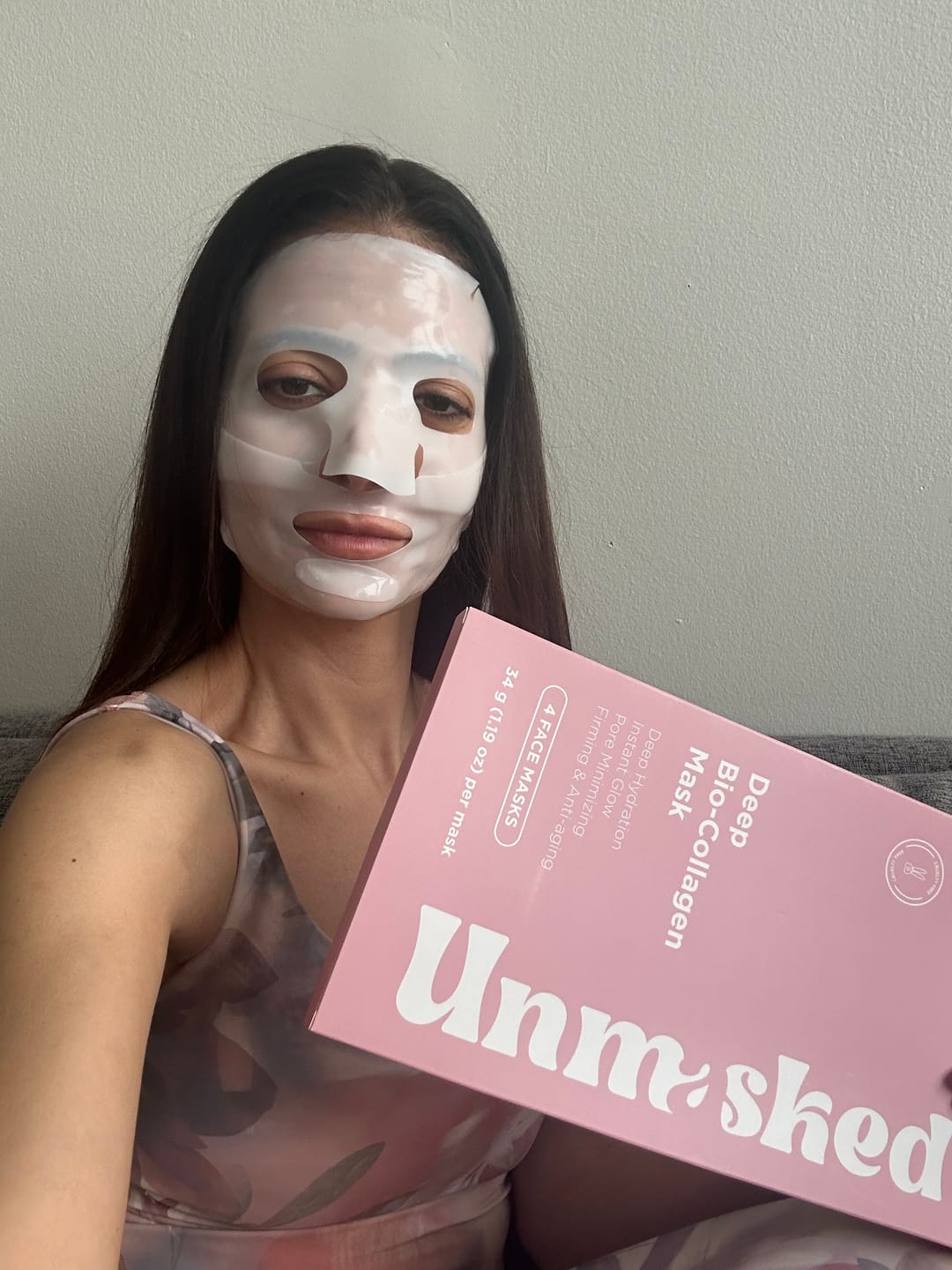 Customer photo review of Bio-Collagen Face Mask