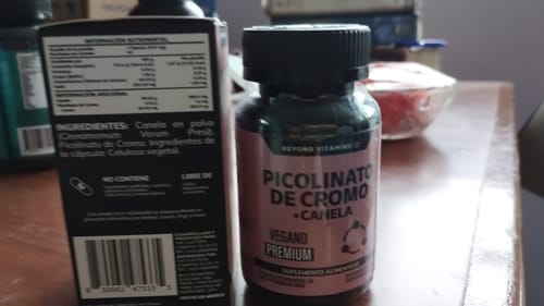 Customer photo review of Picolinato de Cromo + Canela | 60 Cápsulas