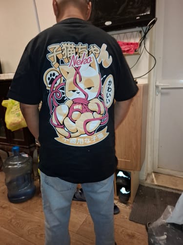 Customer photo review of Oopsie Kitty T-Shirt