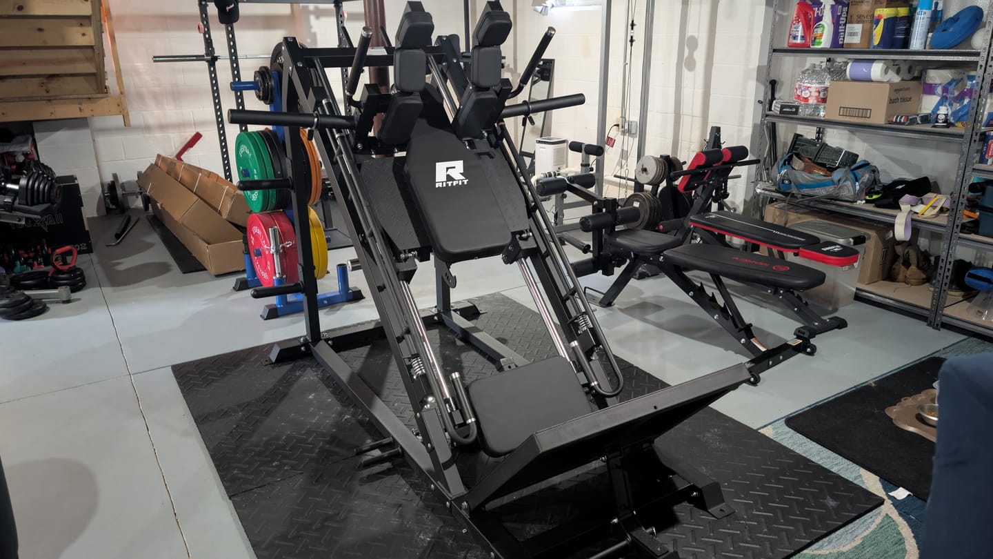 Customer photo review of RitFit GAZELLE PRO 3-In-1 Leg Press and Hack Squat Machine