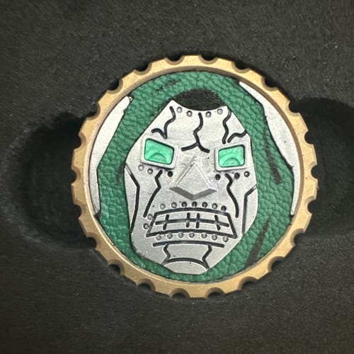 Customer photo review of Lord of Latvertia Ball Marker - Limited Edition by Kraken Golf