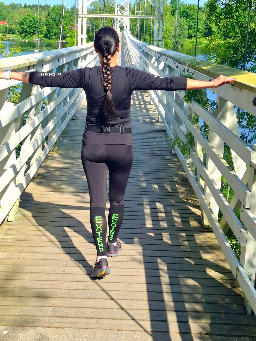 Customer photo review of eXtend High – Kompressiosäärystimet – Musta/Lime