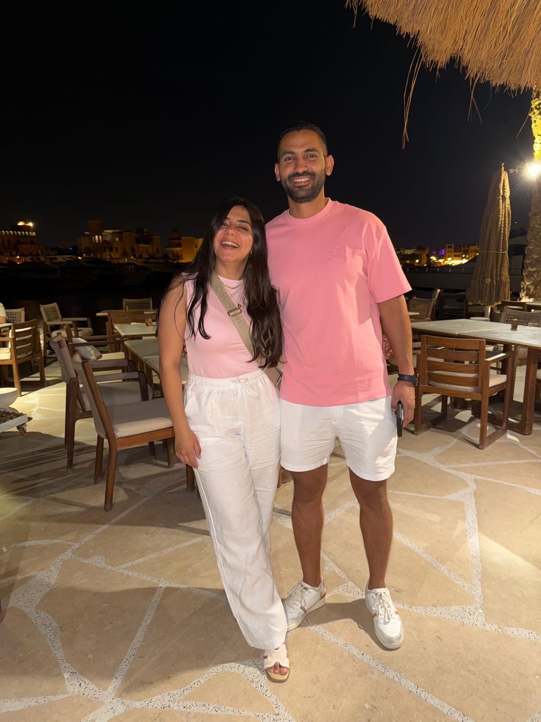 Customer photo review of Women's White Linen Pants